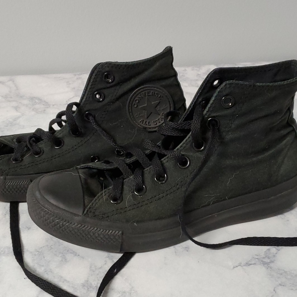 Black Converse hightops